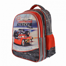 Ghiozdan 16 " 3 compartimente Cars