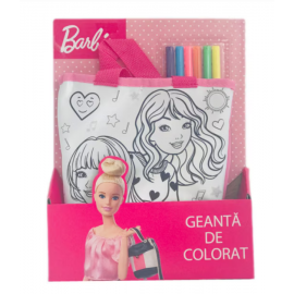 Geantă de colorat cu 6 markere lavabile