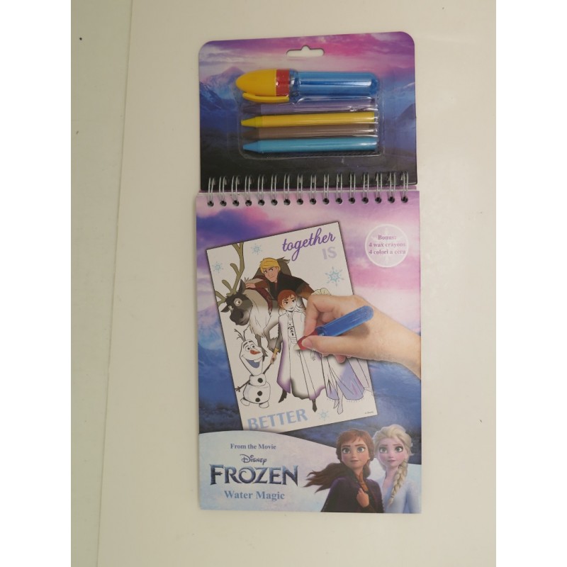 PICTEAZĂ CU APĂ + CREIOANE COLORATE FROZEN 2