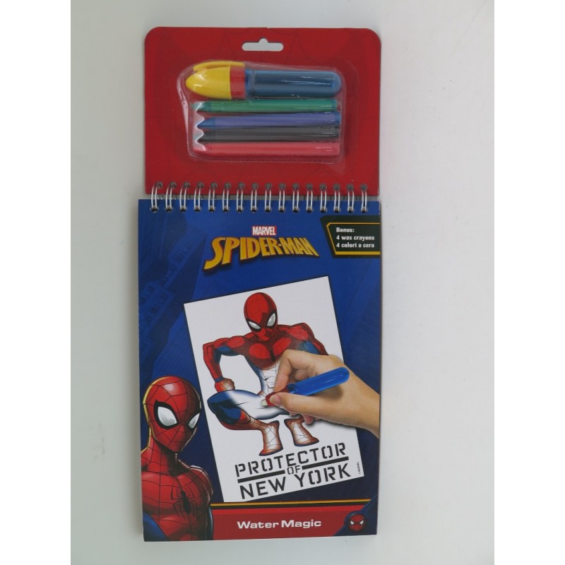 PICTEAZA CU APA + CREIOANE COLORATE SPIDERMAN