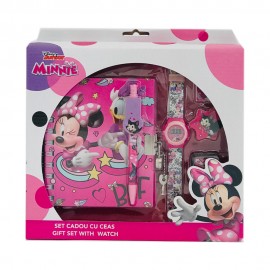 Set cadou cu ceas Minnie
